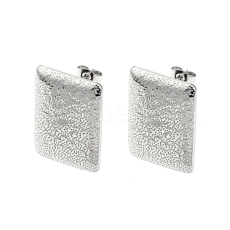 304 Stainless Steel Stud Earring Findings STAS-L024-002P-03-1