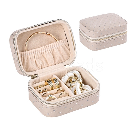 Imitation Leather Covered by Velvet Storage Box for Women PW-WG3F32A-01-1
