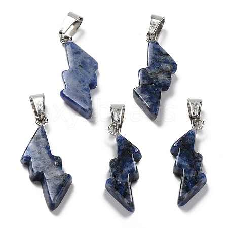 Natural Lapis Lazuli Pendants G-C057-01P-07-1