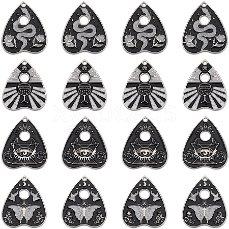 SUNNYCLUE 24Pcs 4 Styles Rack Alloy Enamel Pendants ENAM-SC0004-94P-1