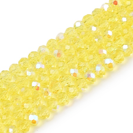 Electroplate Glass Beads Strands EGLA-A044-T4mm-L29-1