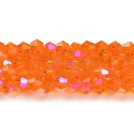 Transparent Electroplate Glass Beads Strands LS-GLAA-F029-2mm-D11-1