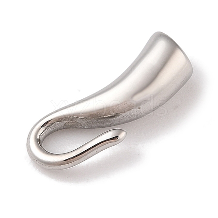 Non-Tarnish 304 Stainless Steel Hook Clasps STAS-C109-23P-01-1