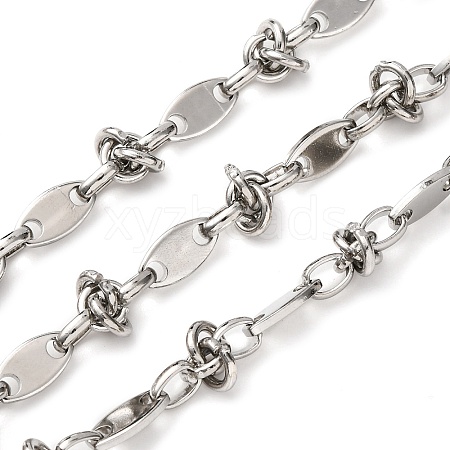 304 Stainless Steel knot with Oval Link Chains CHS-S012-04P-1