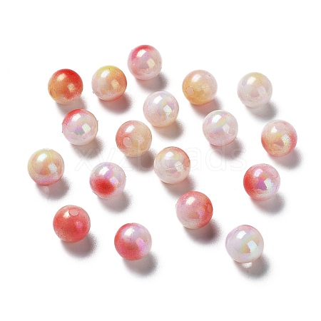 Two Tone Opaque Acrylic Beads SACR-P024-01A-W14-1