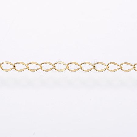 3.28 Feet Handmade Ion Plating(IP) 304 Stainless Steel Curb Chains X-STAS-G038-11A-1