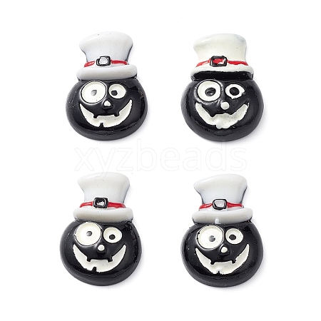 Halloween Opaque Resin Cabochons LS-RESI-K019-53A-1