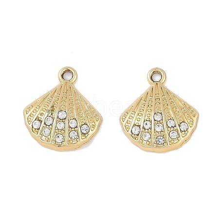 Alloy Crystal Rhinestone Pendants FIND-M018-14G-1