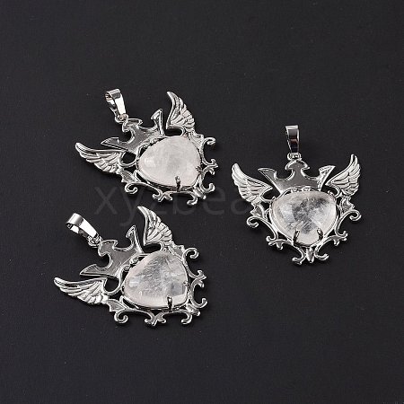 Natural Quartz Crystal Pendants G-P496-04P-11-1