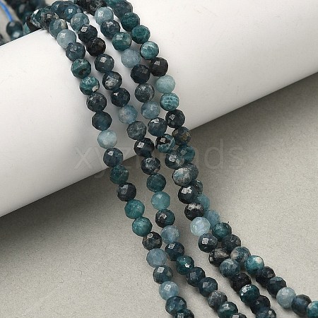 Natural Blue Tourmaline Beads Strands G-B168-A06-3mm-1