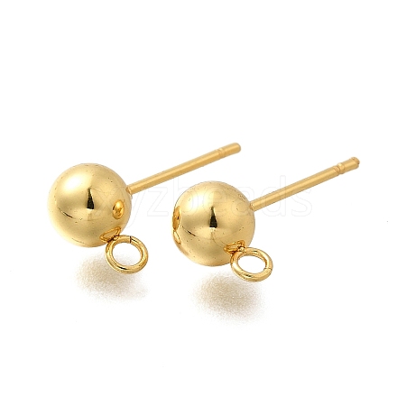 201 Stainless Steel Stud Earring Findings STAS-R156-01G-07-1