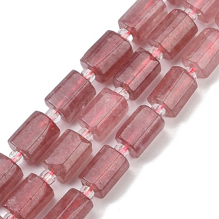 Natural Strawberry Quartz Beads Strands G-G162-D06-01-1