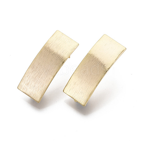 Brass Stud Earring Findings KK-N233-015-NF-1
