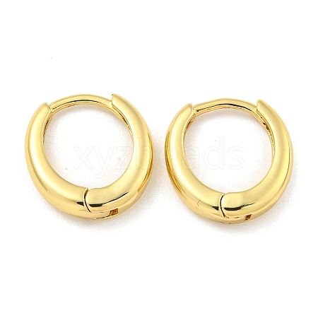 Rack Plating Brass Hoop Earrings EJEW-C102-30B-G-1