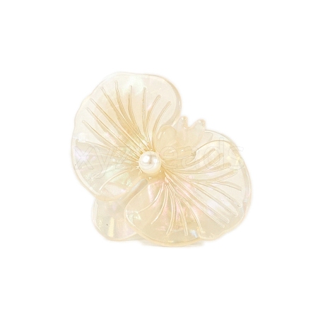 Acrylic with Plastic Pearl Claw Hair Clips PW-WGB2B65-02-1