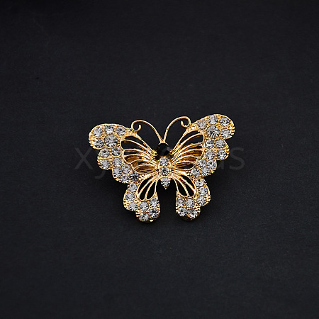 Exquisite Butterfly Rhinestone Brooch PW-WGF328A-01-1