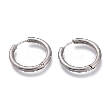 201 Stainless Steel Huggie Hoop Earrings EJEW-O095-05-06-1