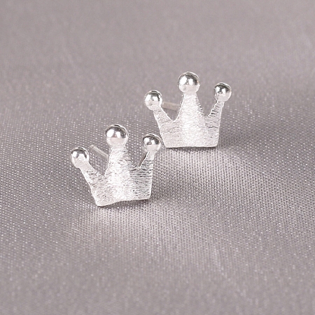 Mini 925 Sterling Silver Stud Earrings for Girls WG14597-34-1