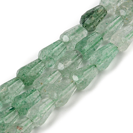 Natural Green Strawberry Quartz  Beads Strands G-C080-B04-01-1