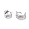 Tarnish Resistant 304 Stainless Steel Huggie Hoop Earrings X-EJEW-O087-09D-P-2