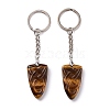 Natural Tiger Eye Sailor's Knot Pendant Keychain KEYC-E038-03P-04-1