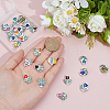24Pcs 12 Colors Handmade Porcelain Glazed Beads PORC-PA0001-42-3