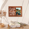 MDF Wood Photo Frames DIY-WH0231-052-7