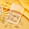 Beebeecraft 12Pcs 3 Style Brass Micro Pave Cubic Zirconia Pendants KK-BBC0002-98-7