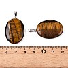 Natural Tiger Eye Pendants G-T138-207F-3