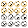 Beebeecraft 60Pcs 2 Colors Stainless Steel Ear Nuts STAS-BBC0003-34-1