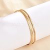 304 Stainless Steel Cuff Bangles for Women BJEW-B120-03G-03-2