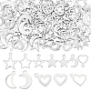 120Pcs 12 Styles Stainless Steel Charms STAS-WR0001-22-1