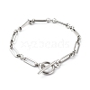 Non-Tarnish 304 Stainless Steel Figaro Chain Bracelets X-BJEW-JB06446-1