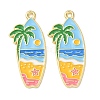Ocean Alloy Enamel Pendants LS-ENAM-B041-01T-1