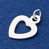 925 Sterling Silver Heart Charms STER-G045-01S-02-2