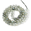 Anti-Tarnish Electroplate Glass Beads Strands GLAA-N064-8mm-13-3