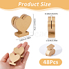 4 Sets Wood Name Card Clip AJEW-FH0009-24B-2