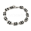 Two Tone 304 Stainless Steel Oval Link Chain Bracelet BJEW-B078-22BP-1