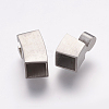 304 Stainless Steel Magnetic Clasps with Glue-in Ends STAS-E144-063P-4