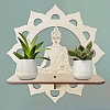 Wooden Buddha Statue Hanging Wall Home Decorations PW-WG5550D-01-2