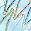 Natural Mixed Stone Round Beaded Necklaces for Women NJEW-JN06452-1
