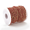 Handmade Glass Beaded Chains CHC-S002-13B-G-3