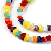 Opaque Solid Color Glass Beads Strands GLAA-N052-01-A11-3