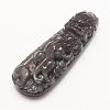 Carved Natural Obsidian Big Pendants G-G660-43-2