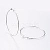 Tarnish Resistant 304 Stainless Steel Big Hoop Earrings X-EJEW-F105-01P-2