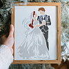 MAYJOYDIY US 1 Set Wedding Theme PET Hollow Out Drawing Painting Stencils DIY-MA0004-94-2