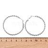 304 Stainless Steel Hoop Earrings EJEW-S250-04A-P-5