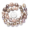 Natural Baroque Pearl Keshi Pearl Beads Strands PEAR-S019-06B-5