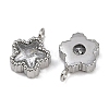 304 Stainless Steel Micro Pave Cubic Zirconia Charms STAS-K302-01A-P-2