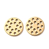 Hollow 304 Stainless Steel Charms STAS-G385-05G-03-1